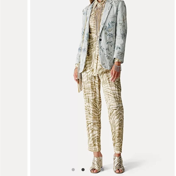 NWT Forte Forte Zebra Print Trousers Sz 0 ❣️Host Pick❣️ - Picture 2 of 9